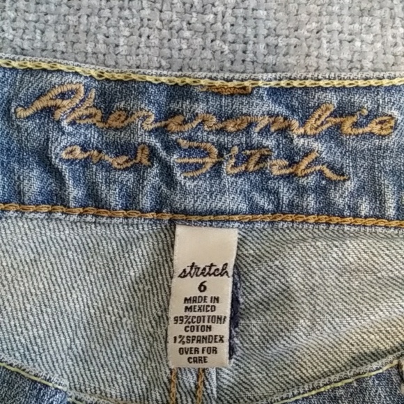 Vintage Abercrombie and Fitch cropped jeans,  VGUC - Picture 2 of 6